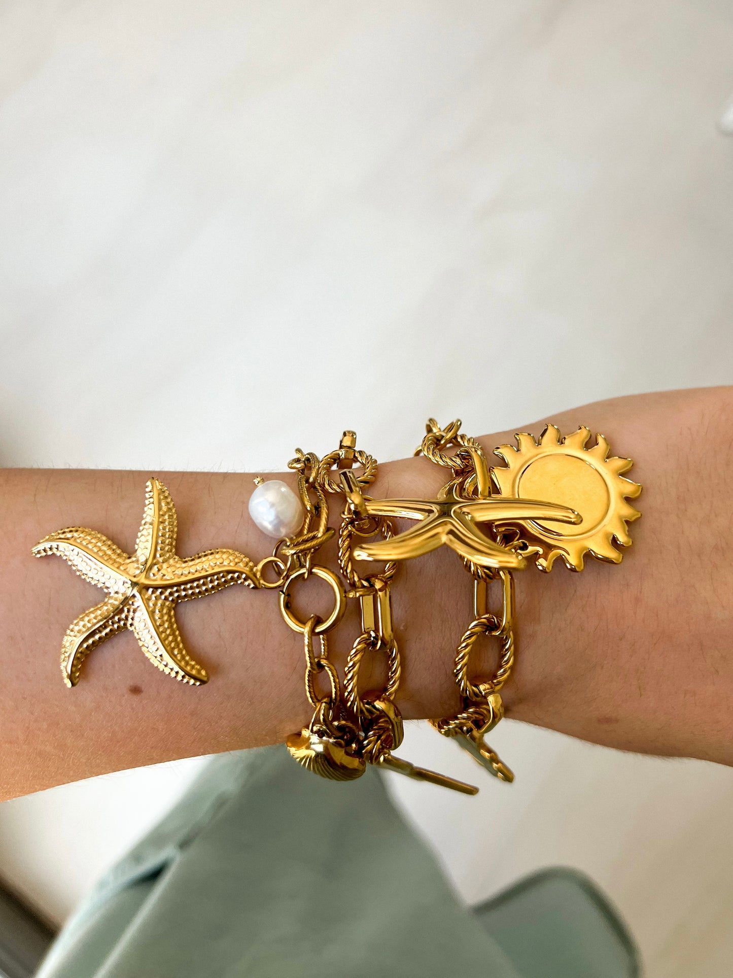 Starfish Charm Bracelet