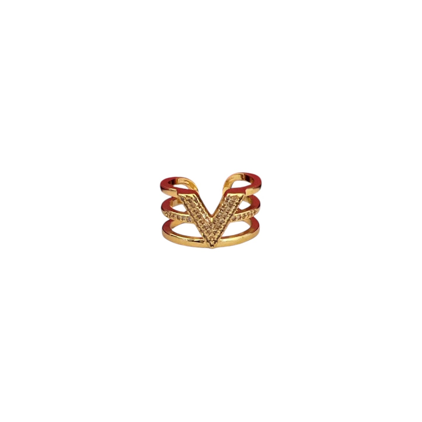 Gold Rhinestone Ring