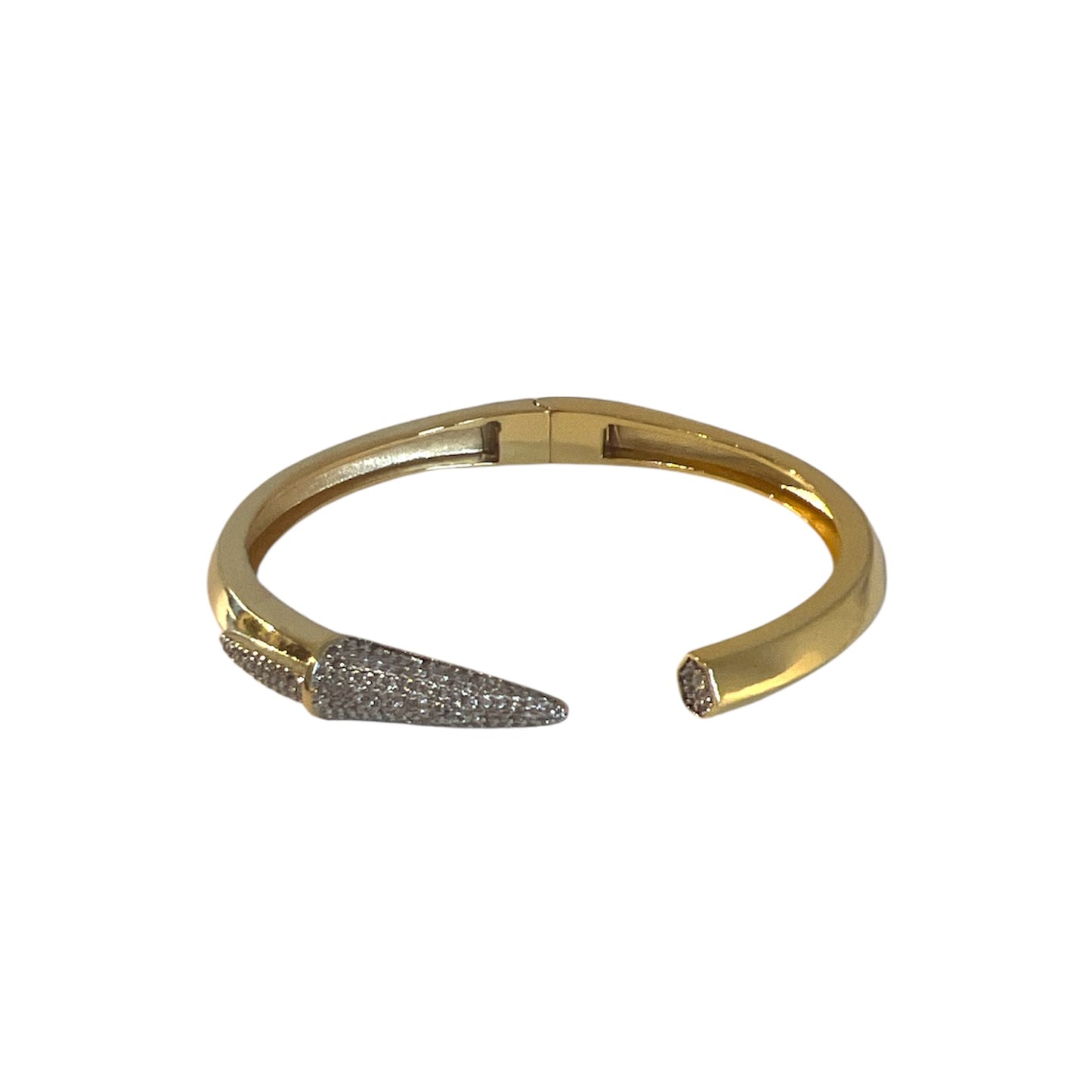 Gold and Silver Pavé Pen Cuff Bracelet