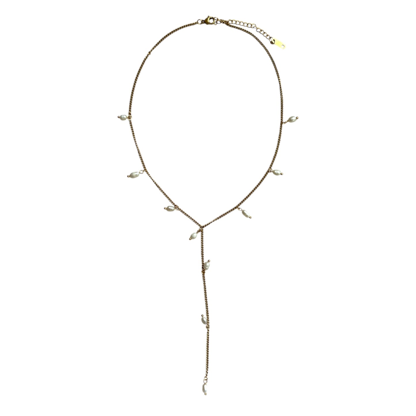 Pearls in Gold Necklace