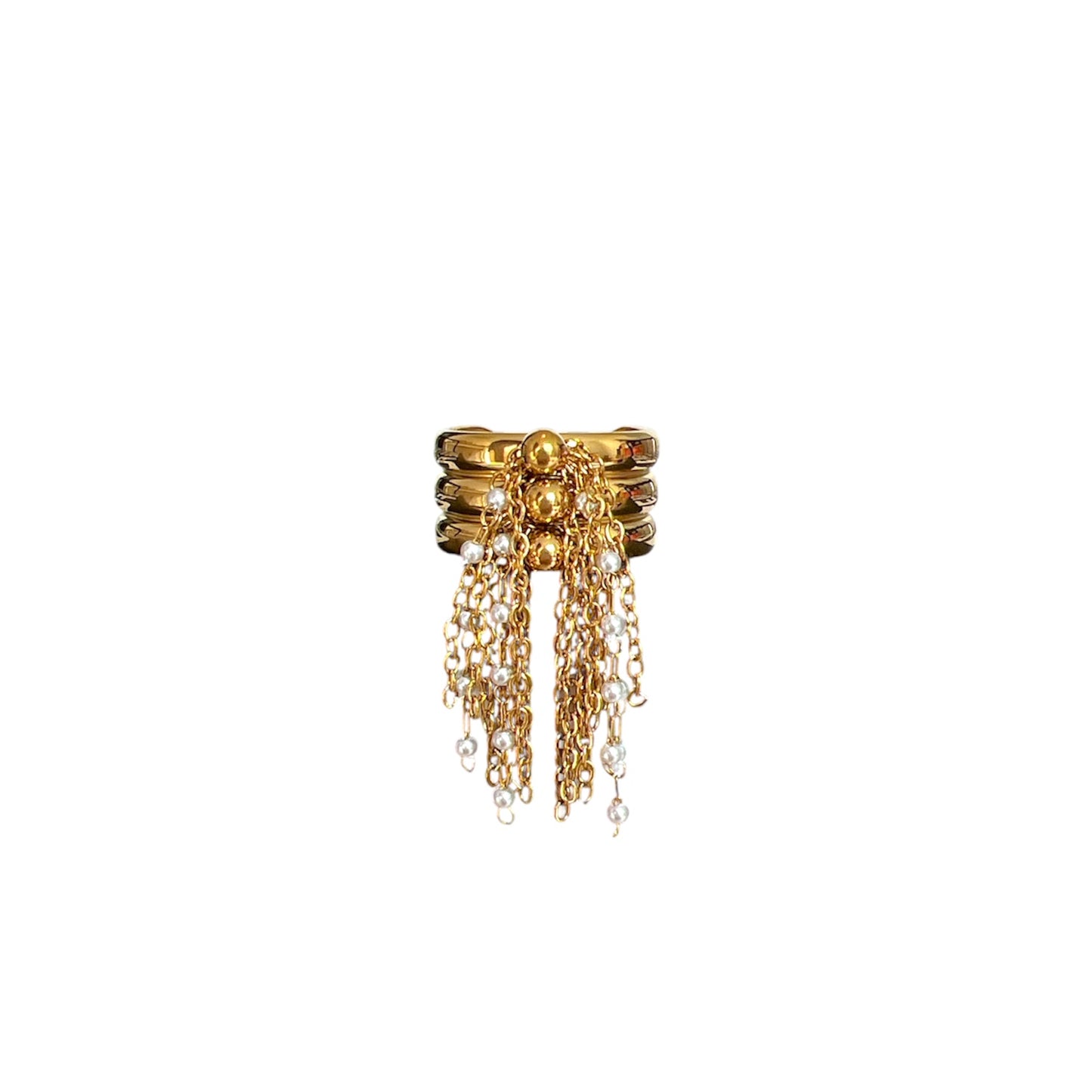 Pearls Waterfall Ring