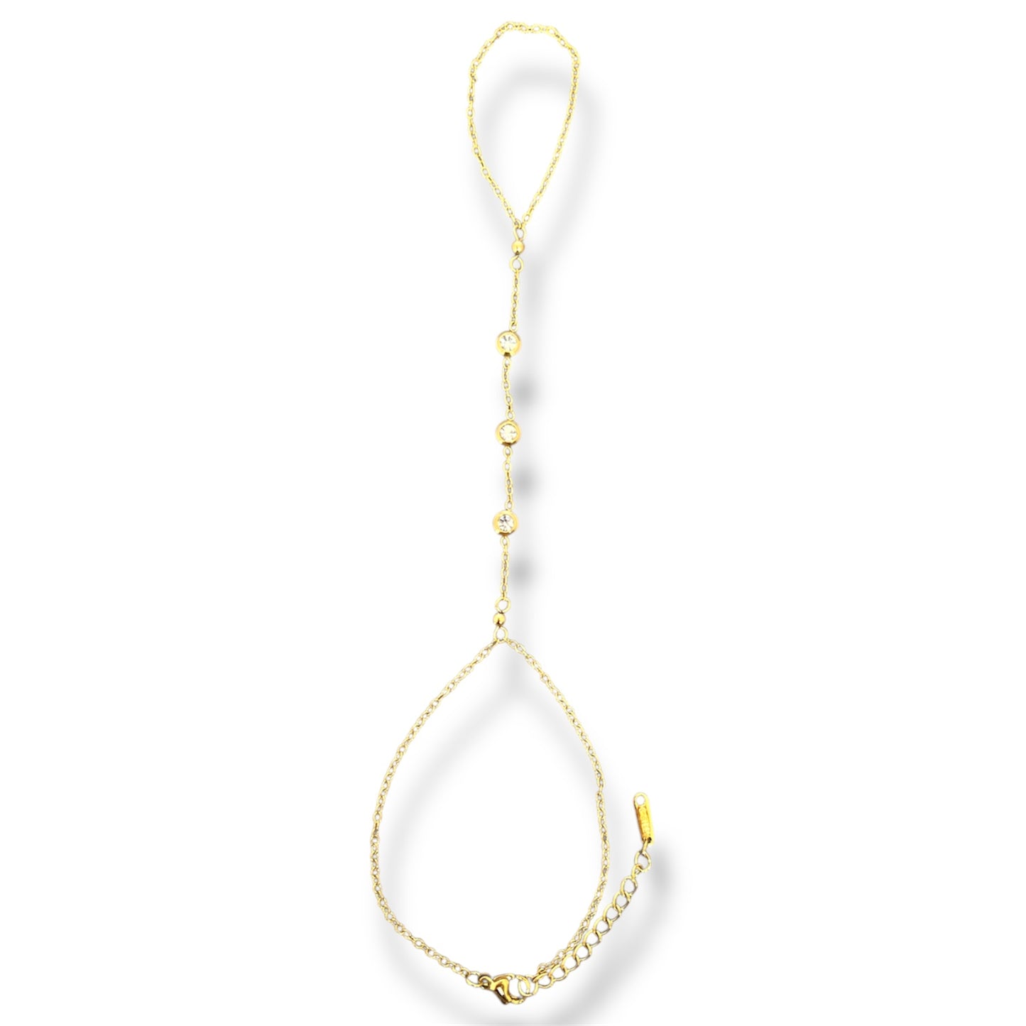 Gold Zircon Hand Chain