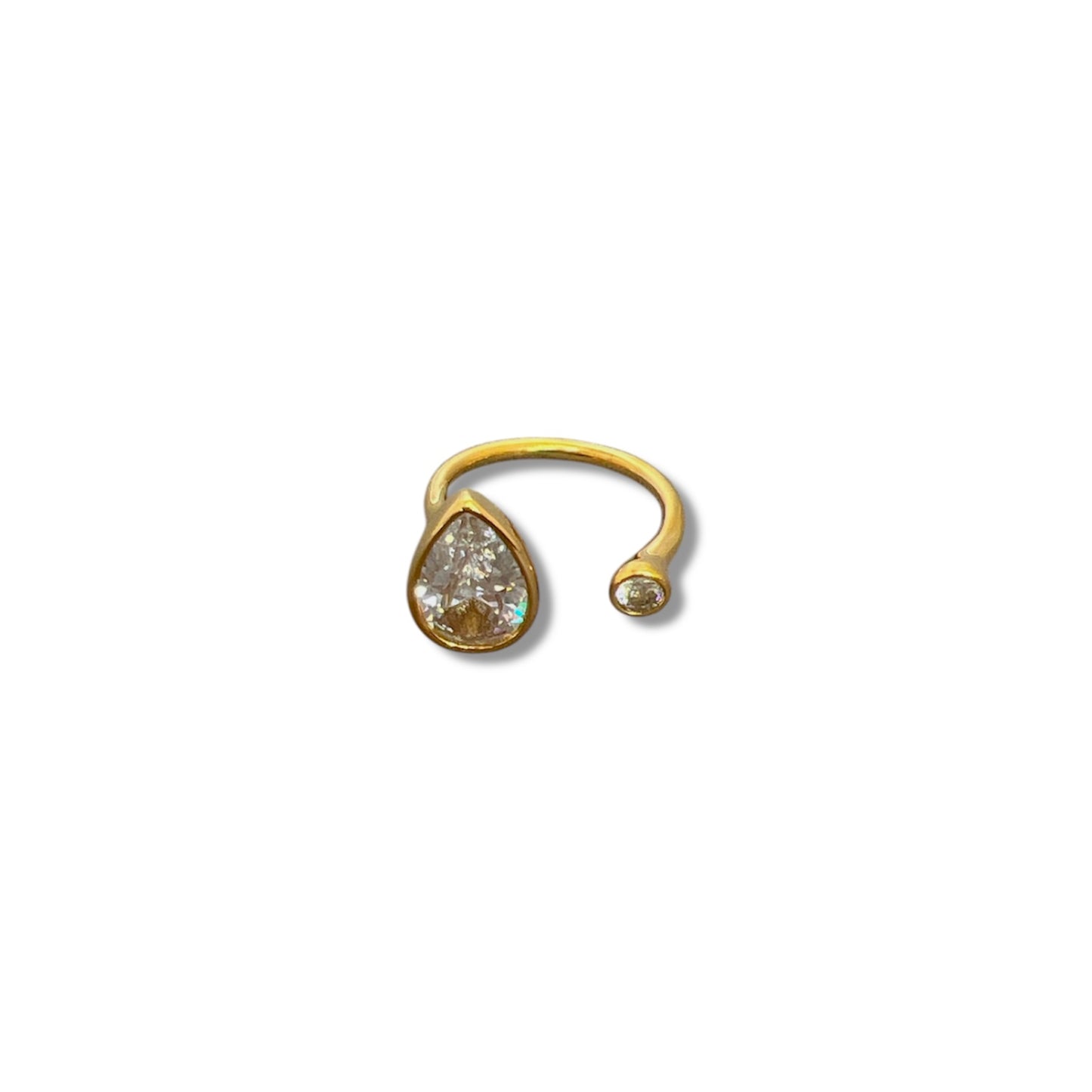 Gold Open Drop Ring
