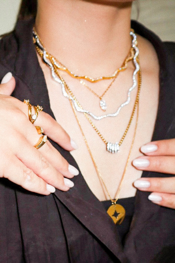 Gold Compass Necklace