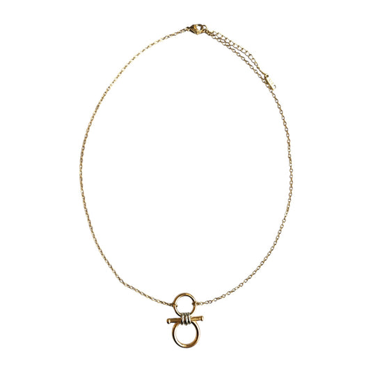 Gold and Silver Equestrian Link Necklace