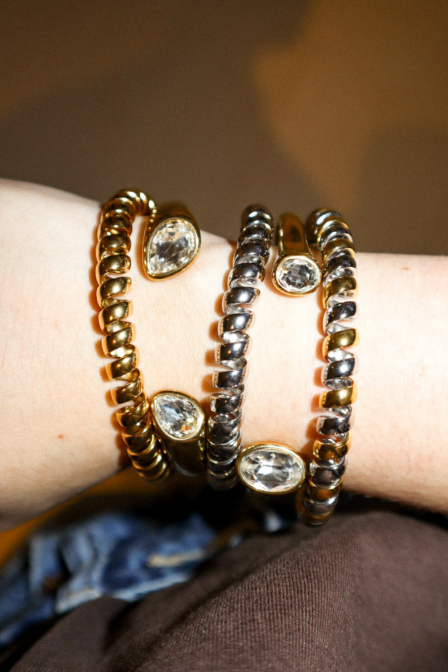 Spiral Bangle Trio