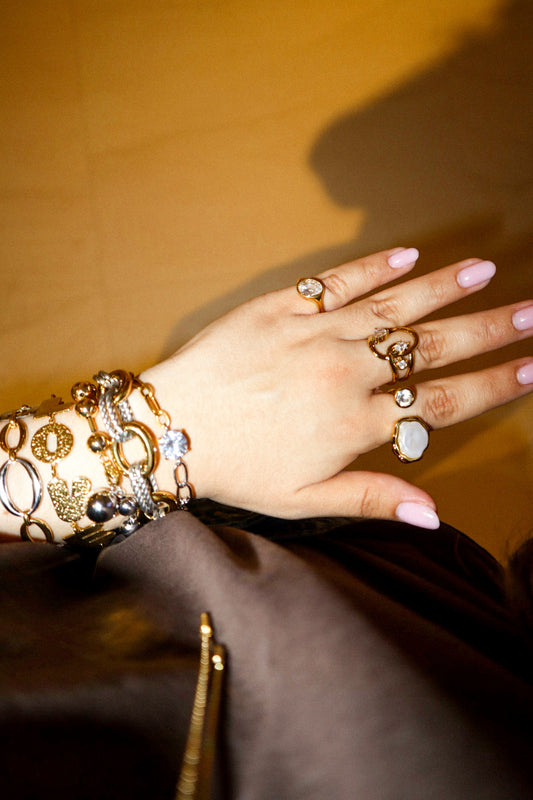 Gold and Silver Chunky Chain Bracelet