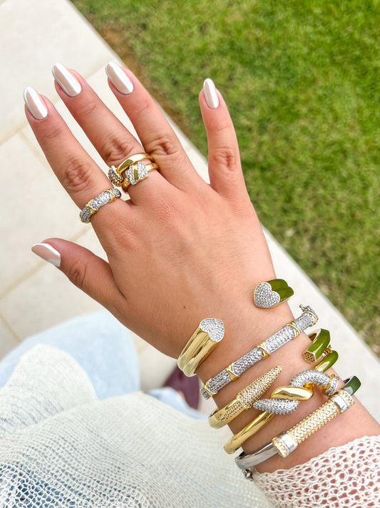 Double Zircon Ring
