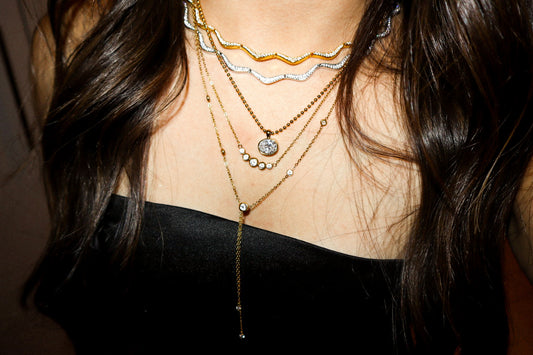 PRE-ORDER: Silver Wave Tennis Necklace