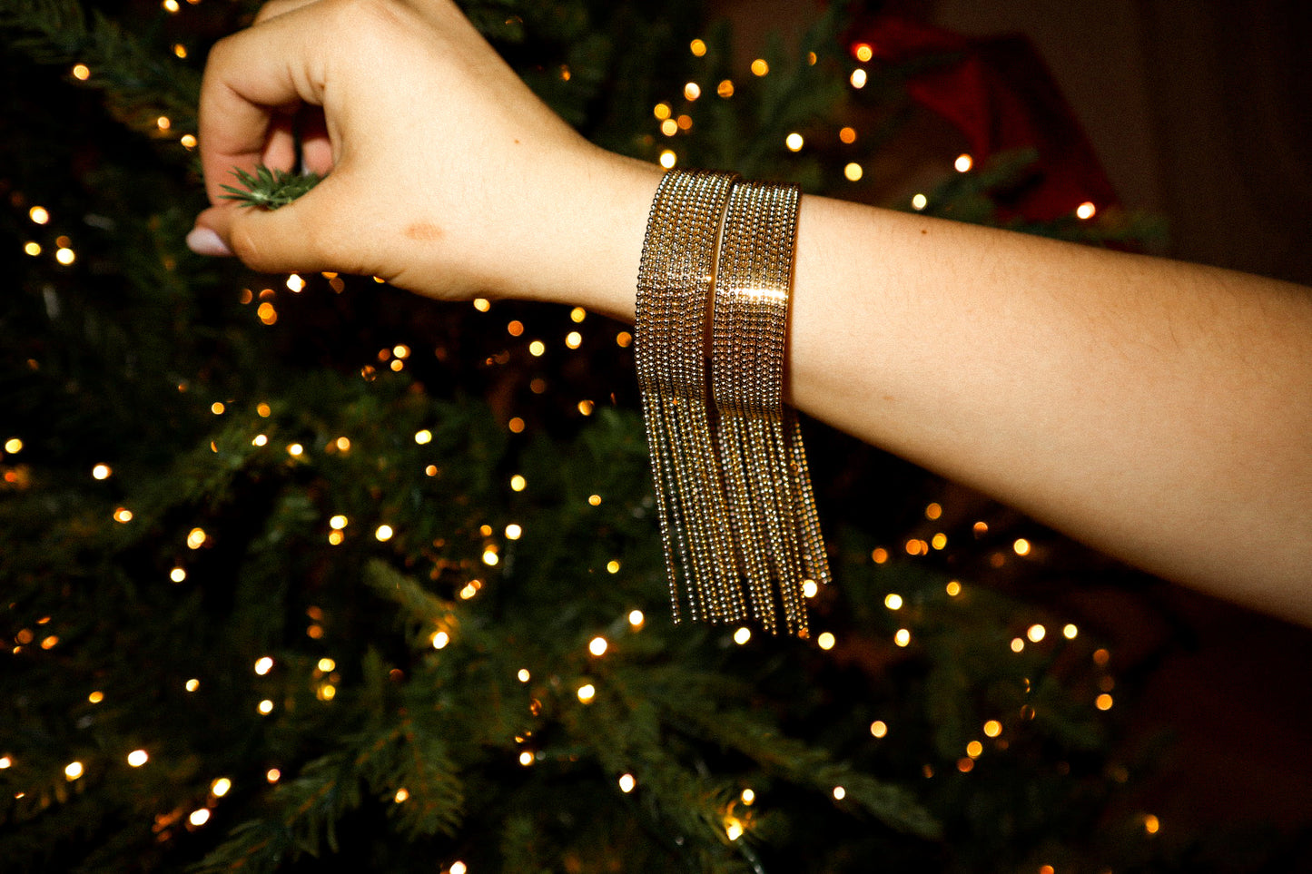 Gold and Silver Waterfall Bracelet