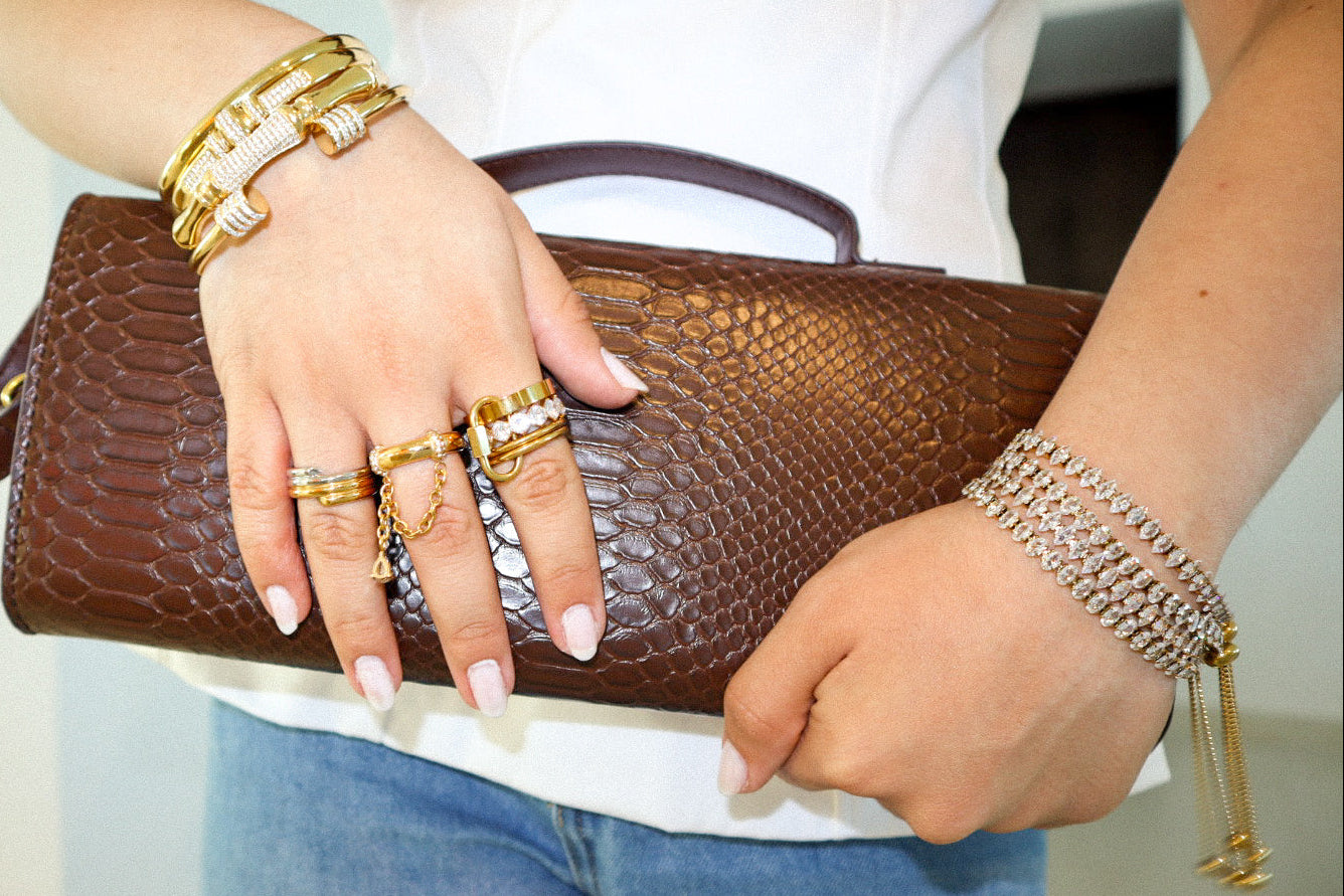 Gold and Silver Double Ring