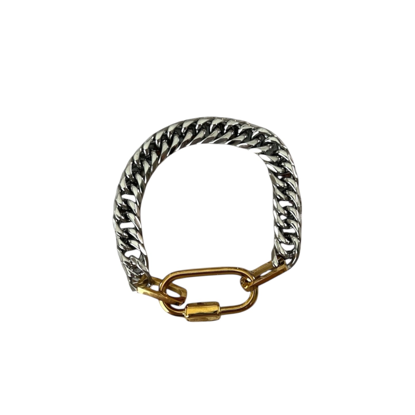 Dual Bracelet- Silver Chain