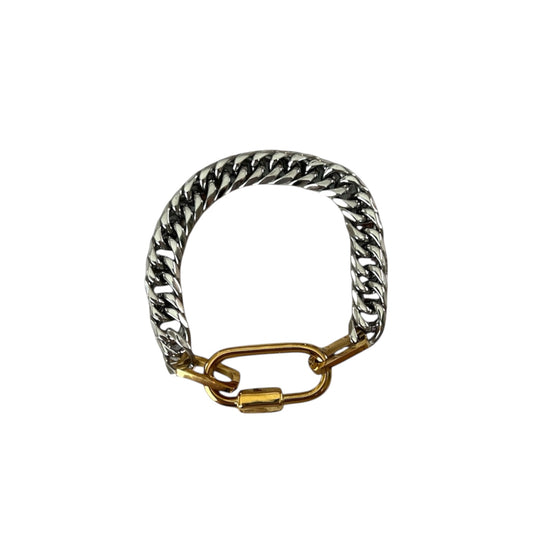 Dual Bracelet- Silver Chain