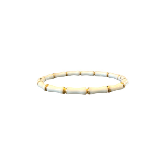 White And Gold Bangle