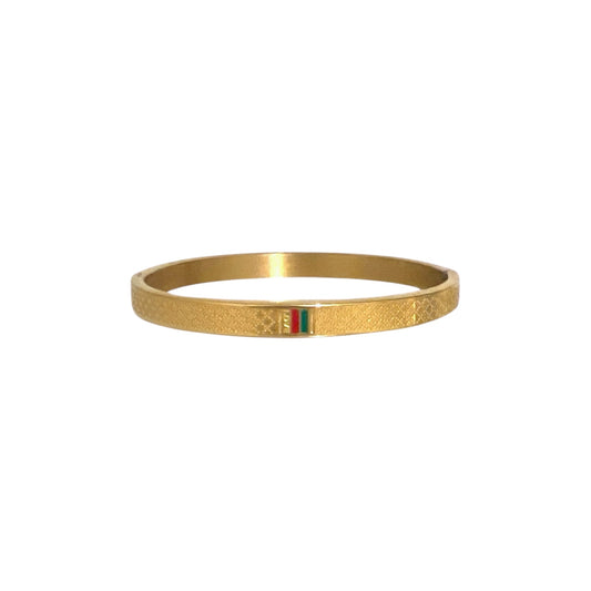 Green & Red Stripes Bangle