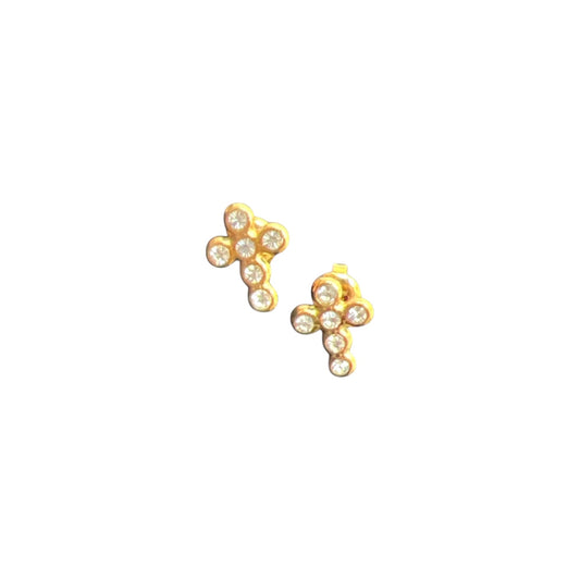 Rhinestone Cross Earrings