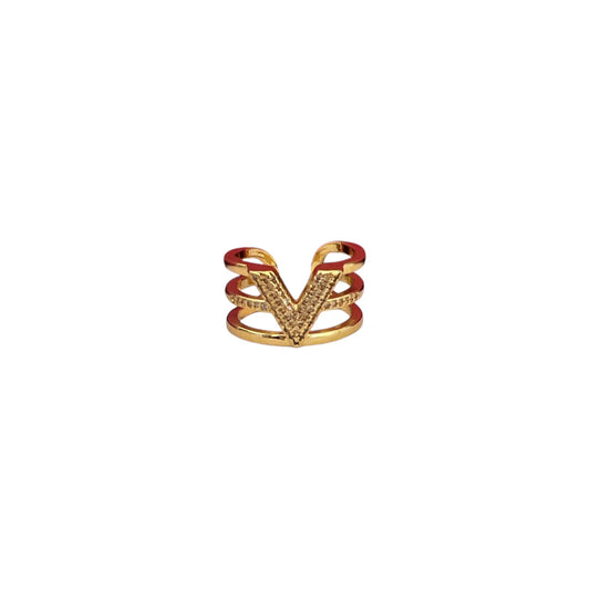 Gold Rhinestone Ring