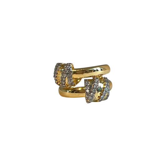 Double Zircon Ring
