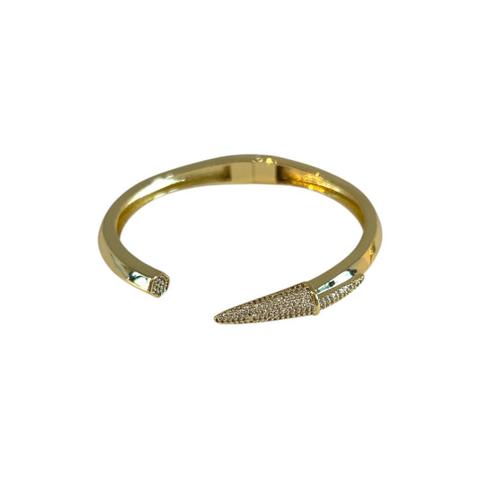 Gold Pavé Pen Cuff Bracelet