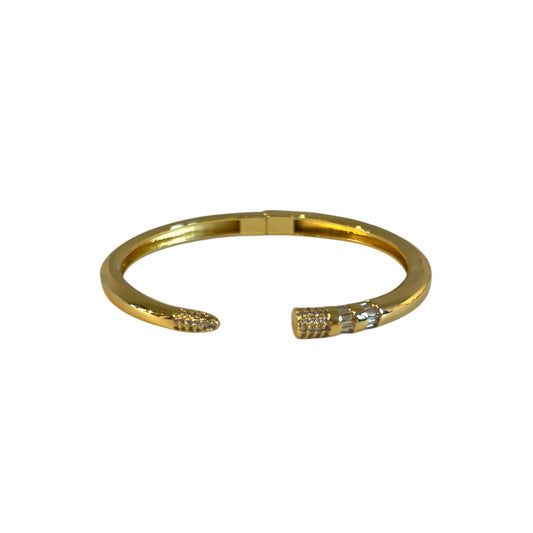 Clear Zircon Pencil Cuff Bracelet