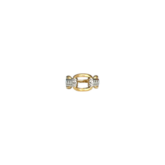 Gold and Silver Chain Ring