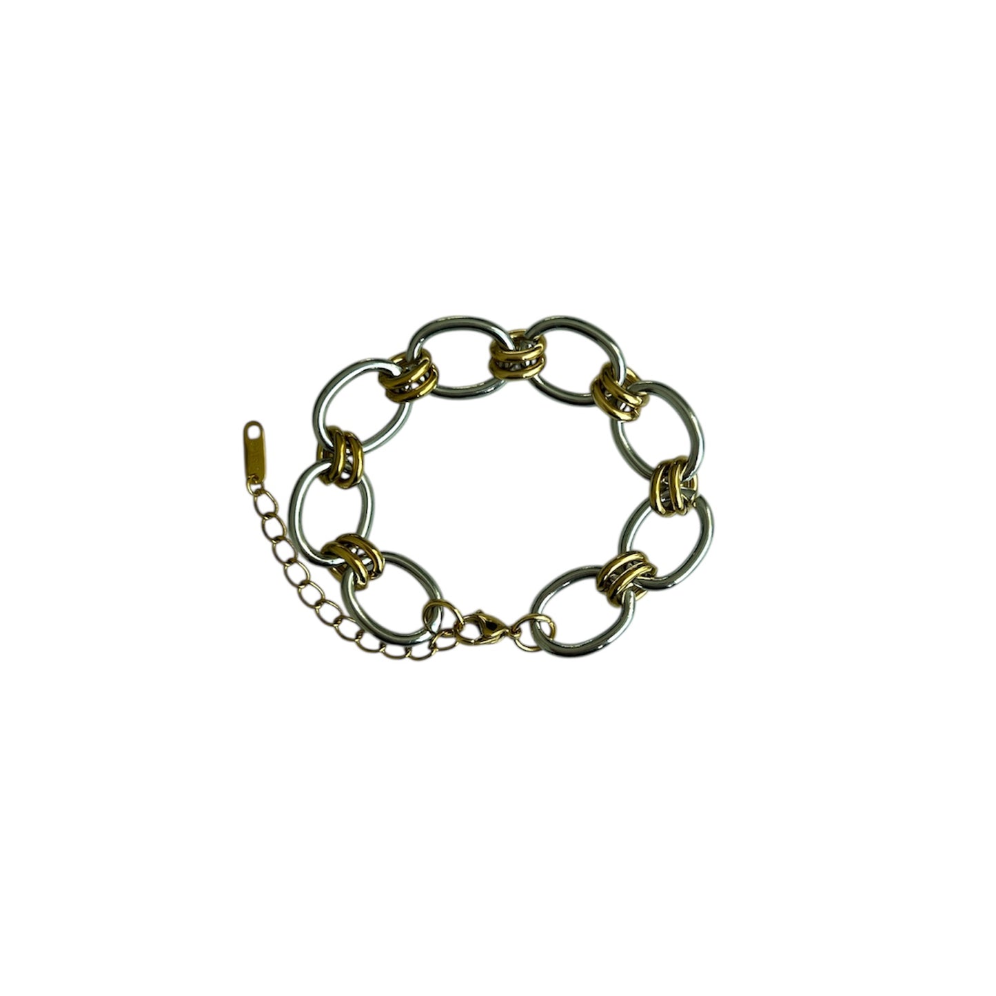Gold and Silver Links Bracelet