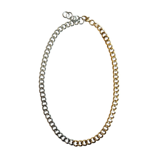 Gold and Silver Chain Necklace