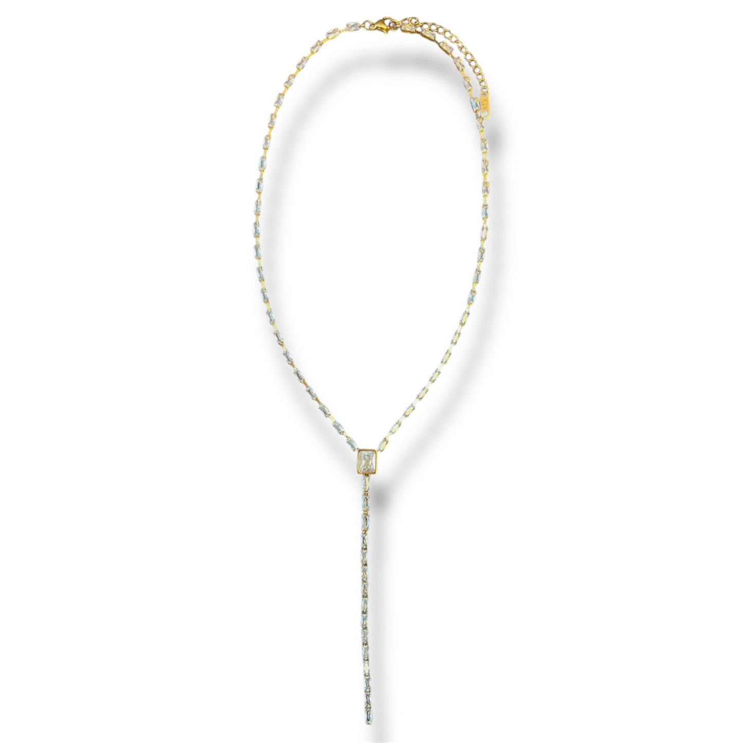 Tennis Y-Shaped Necklace