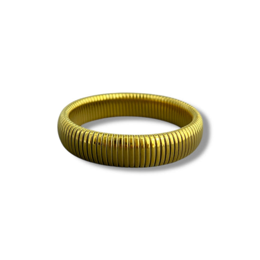 Gold Lined Bangle Bracelet