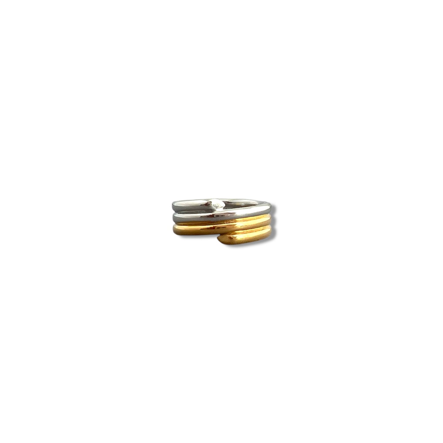 Gold and Silver Double Ring