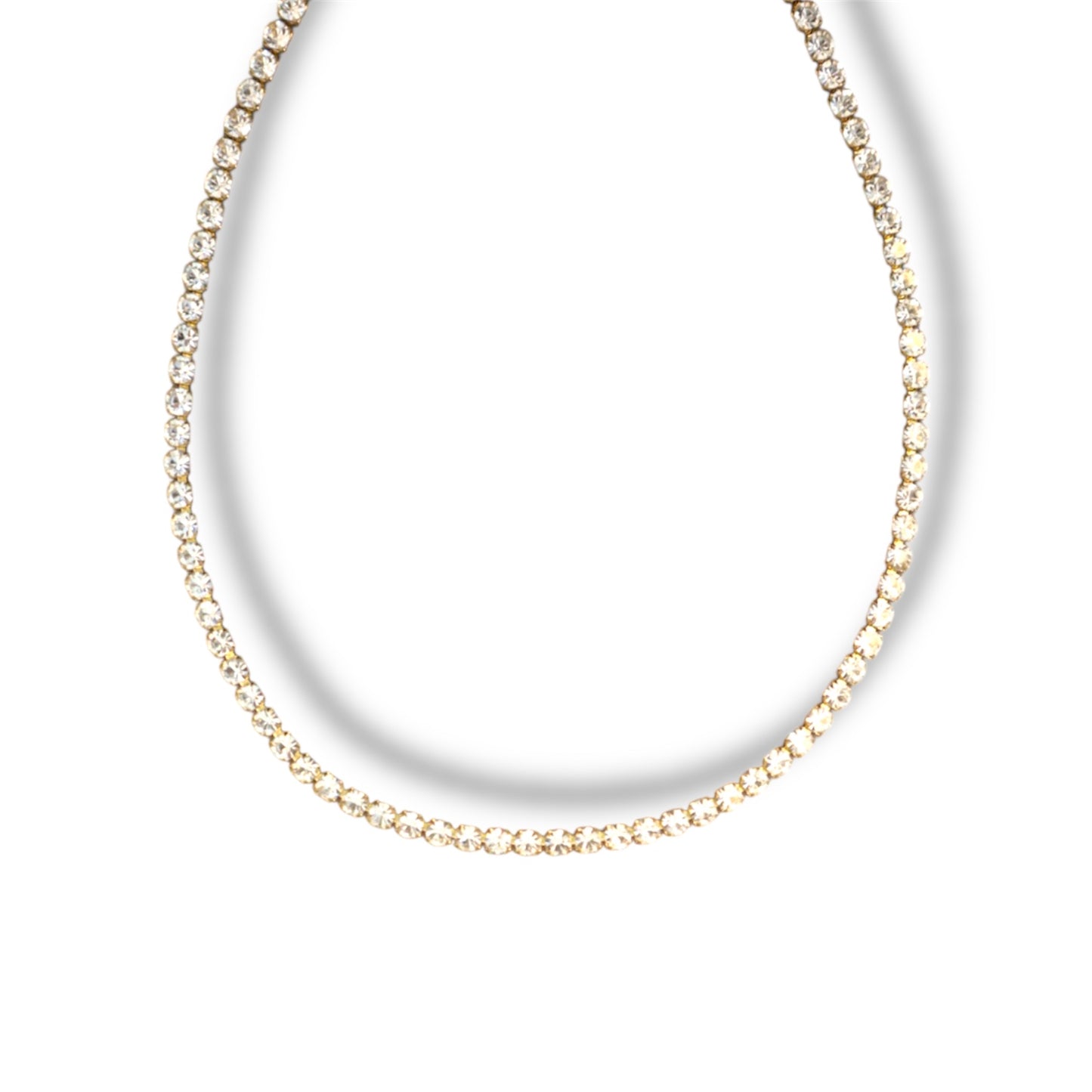 Gold Zircon Slider Necklace