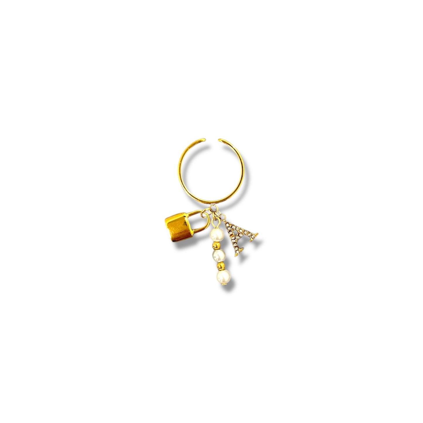 Gold Amor Charm Ring