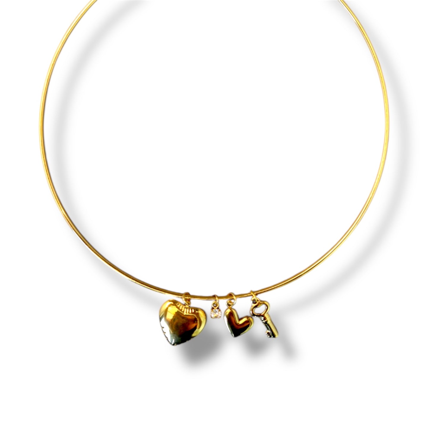 Gold Lover Cuff Necklace