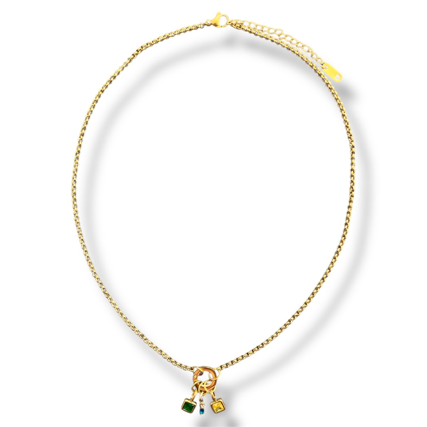 Gold Glow Zircon Necklace