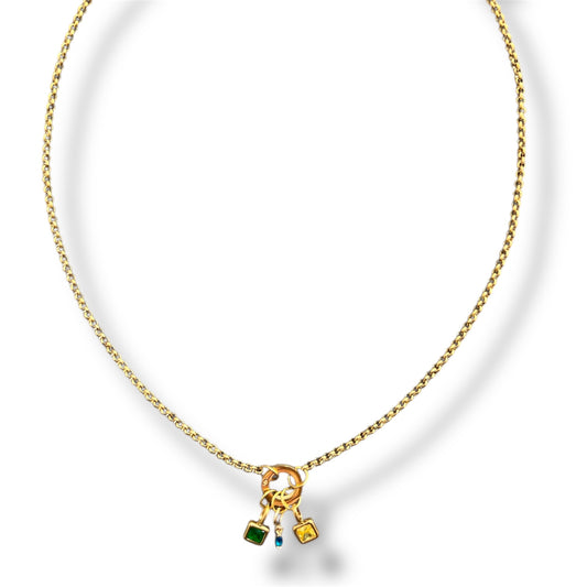 Gold Glow Zircon Necklace