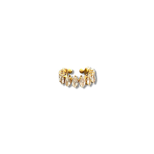 Golden Zircon Ring