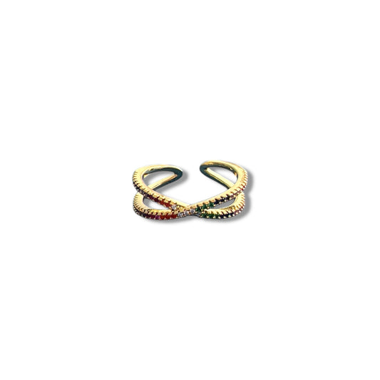 Golden Prism X Ring