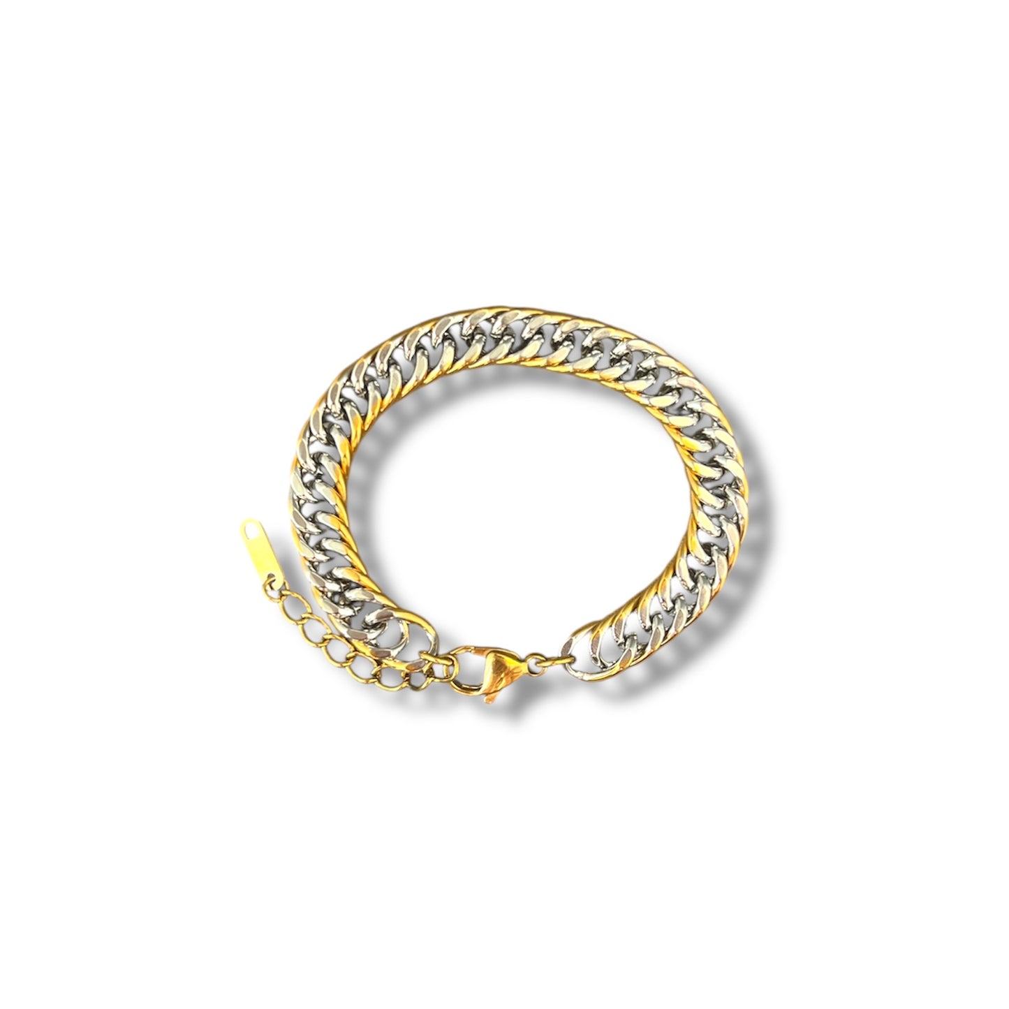 Gold and Silver Chain Bracelet
