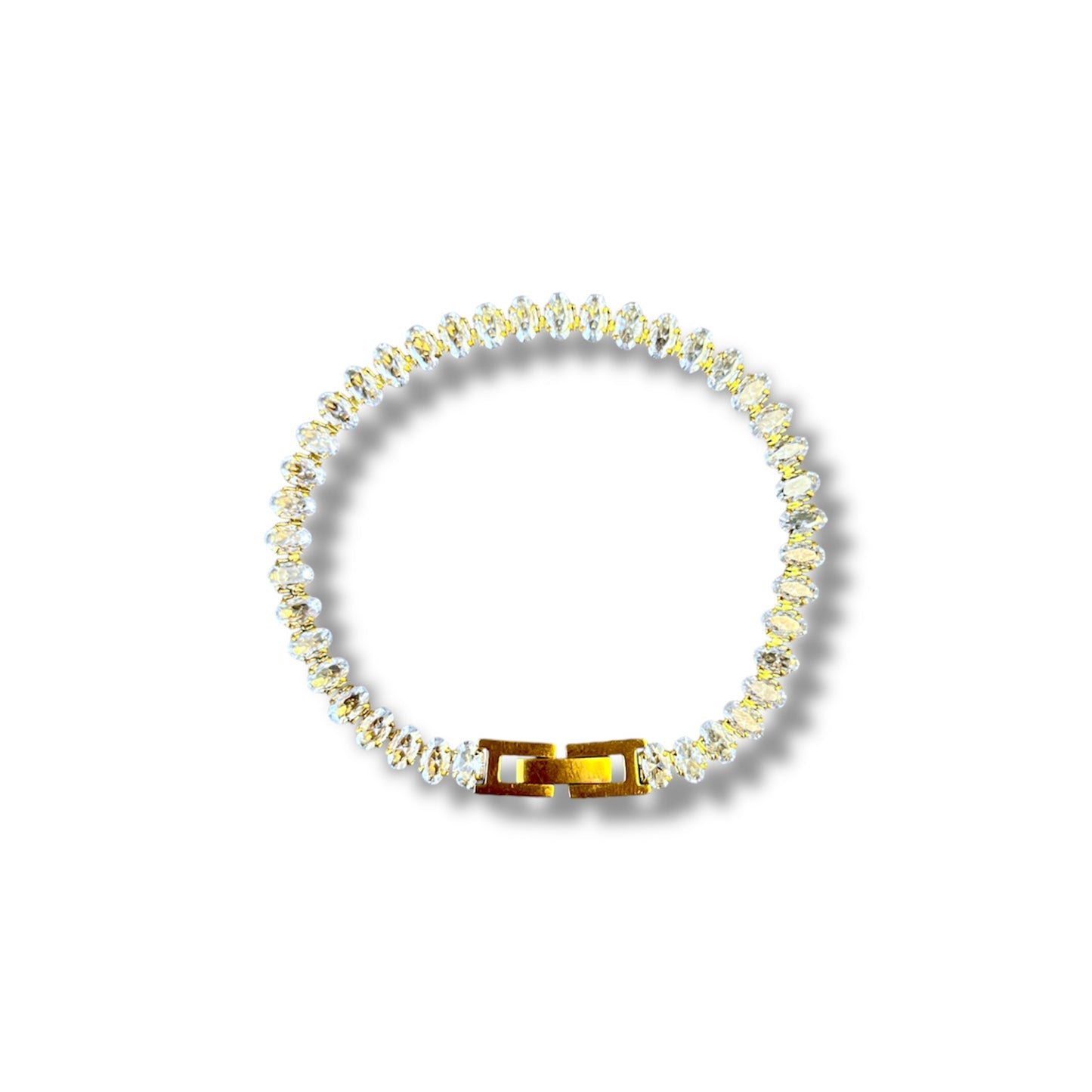 Gold Marquise Zircon Bracelet