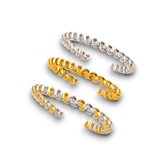 Spiral Bangle Trio