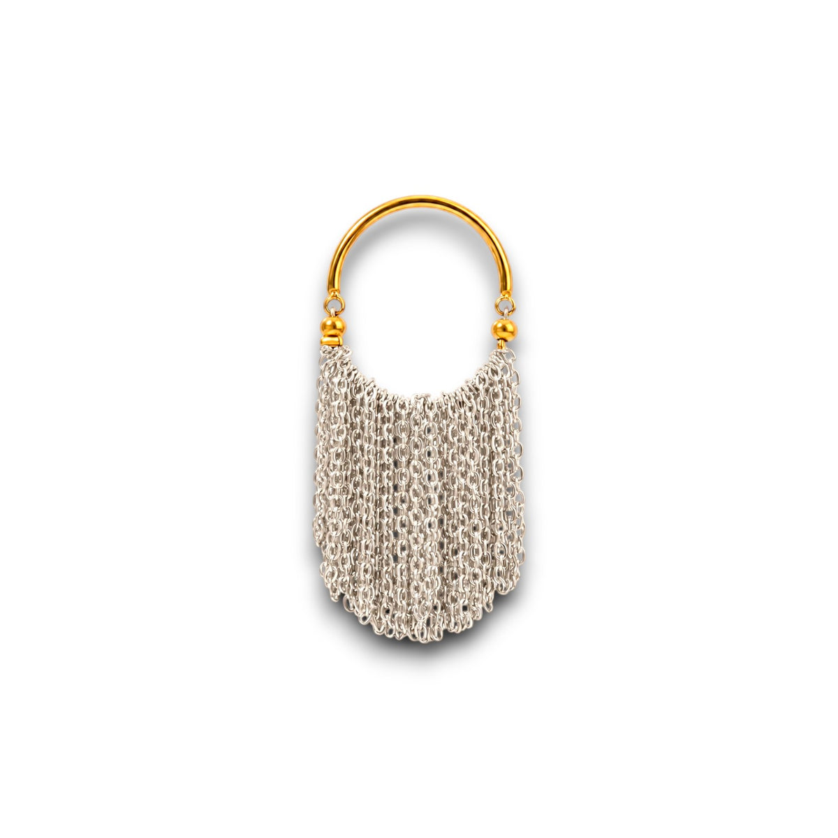 Gold and Silver Waterfall Ring