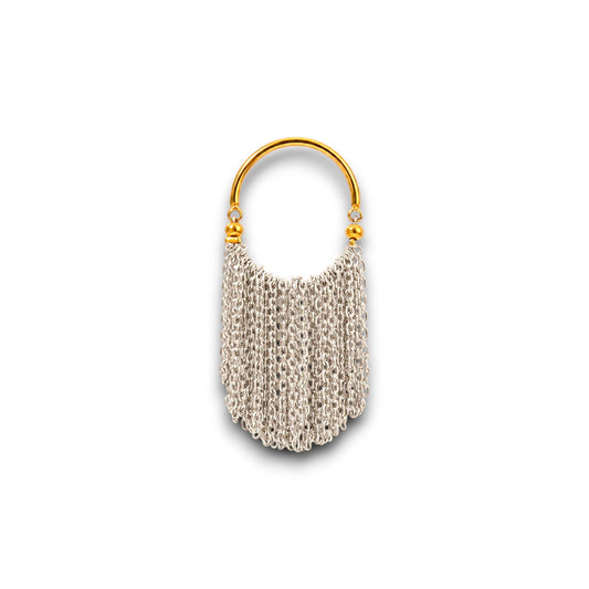 Gold and Silver Waterfall Ring