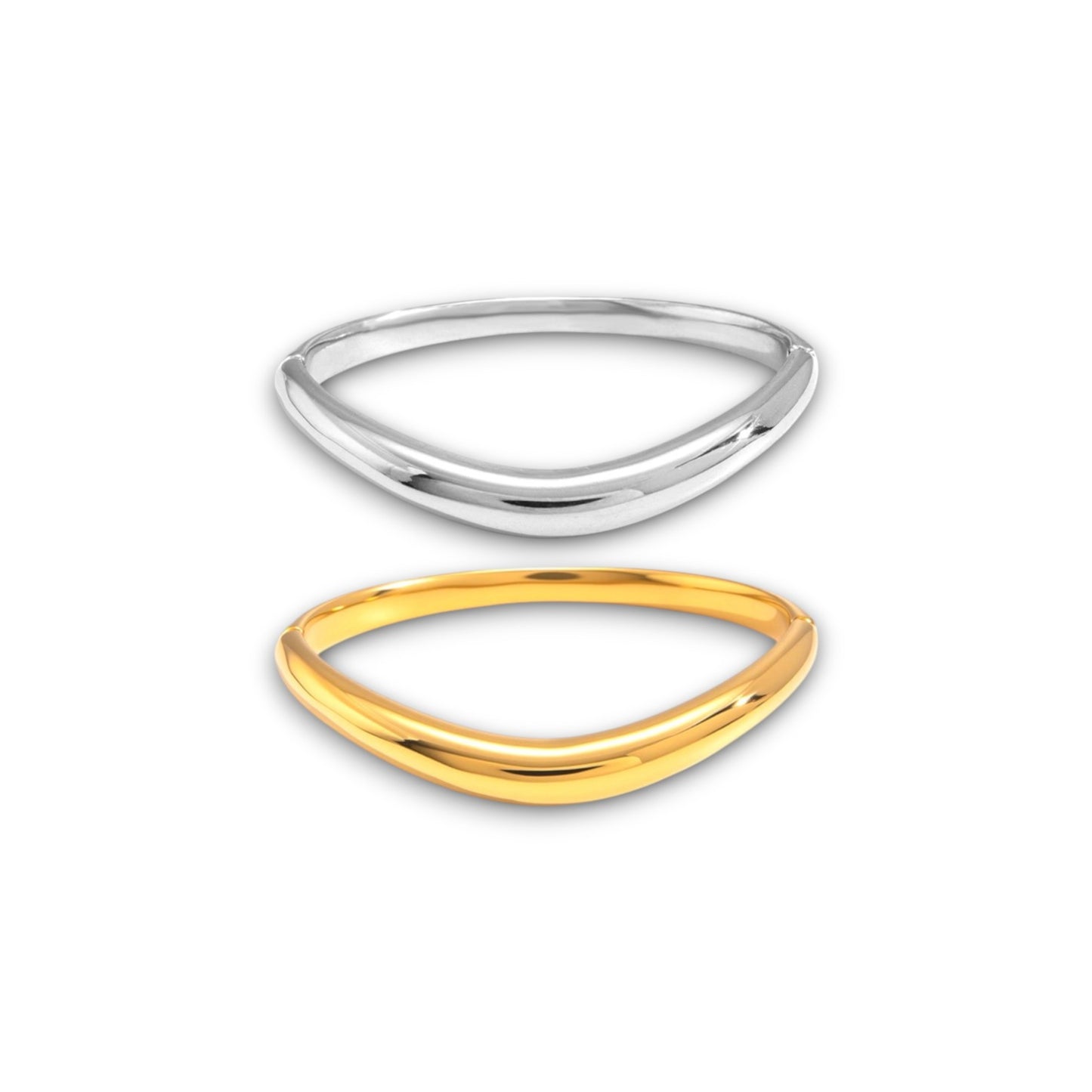 Wavy Bangle Duo