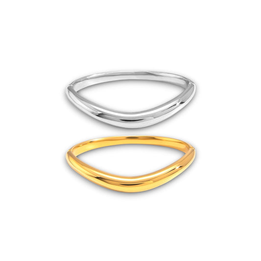 Wavy Bangle Duo